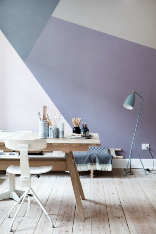 pastel moodboard, pastel interior trend, pastel home decor, color block decor