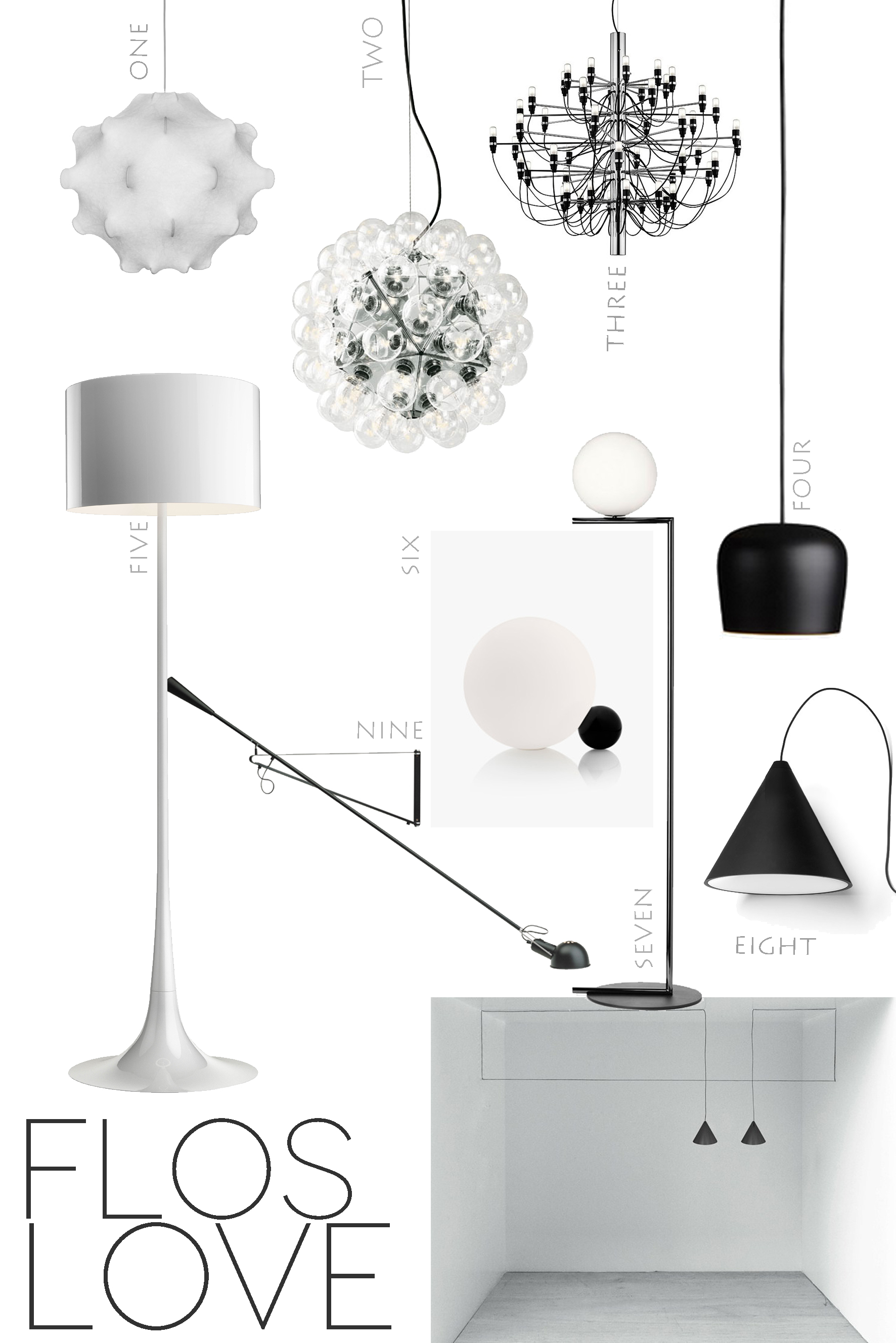 FLOS-lamps-selection -FLOS-ITALIANBARK-interior design blog