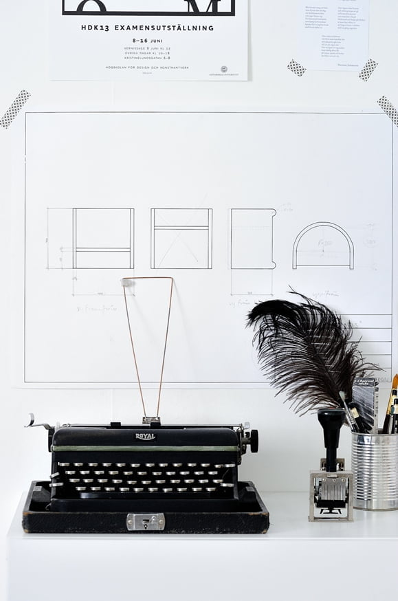 poster-decor-scandinavian-home- vintage typewriter