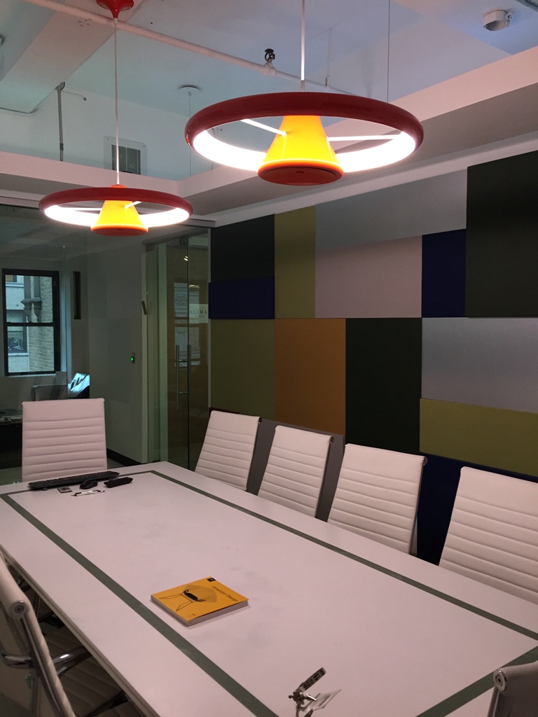 ilomio colourful lamps, led lighting design, office lighting design