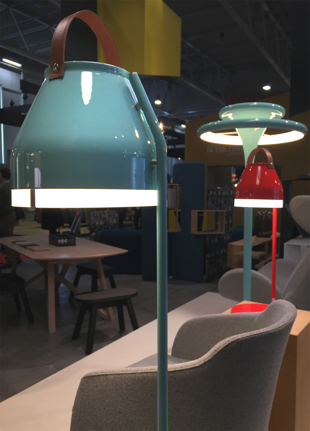 ilomio colourful lamps, led lighting design, office lighting design, maison et objet lighting