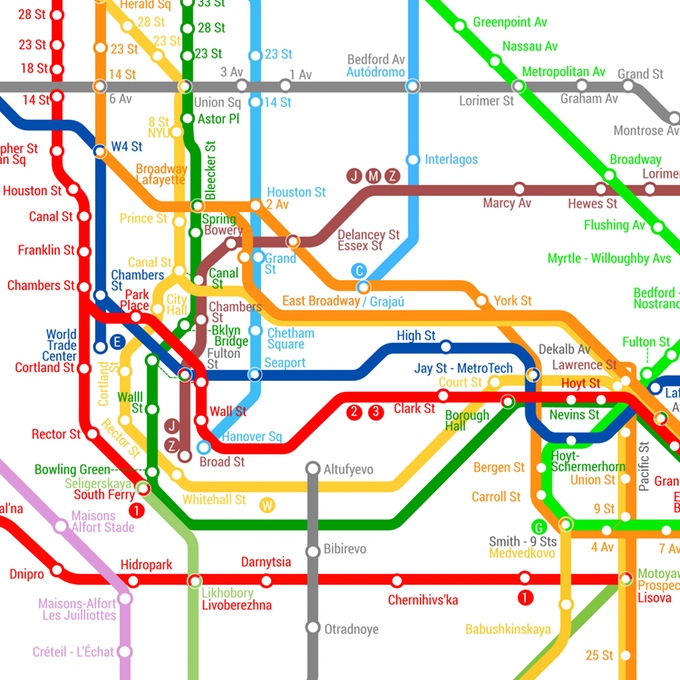 world metro map, kickstarted design, metro map print, colourful wall art, metro map design