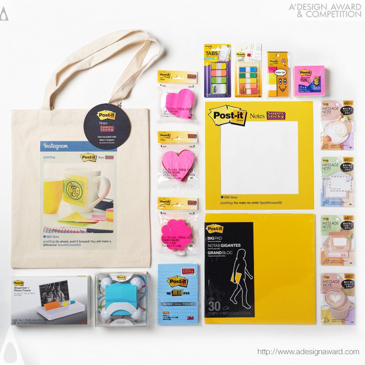A' Design Award winners- italianbark, post it kit, post it press kit, press kit idea