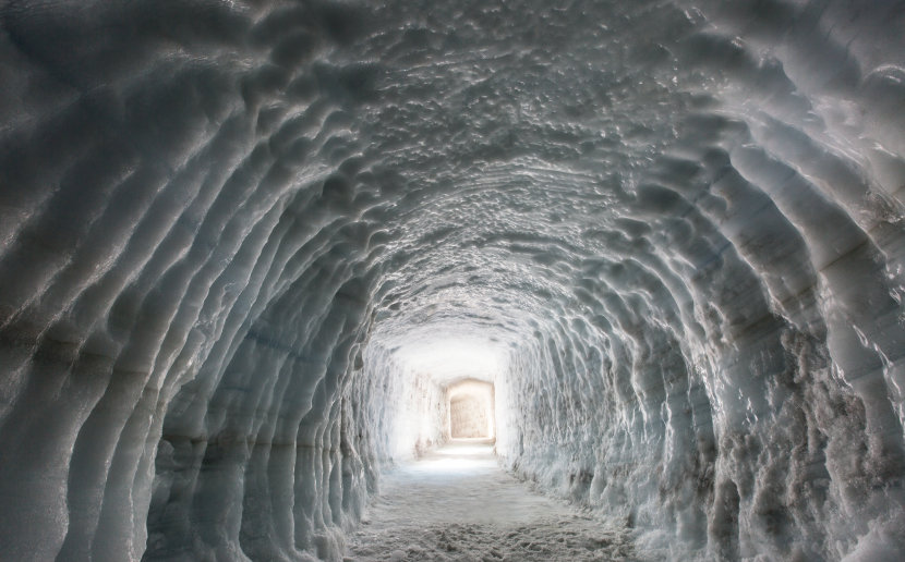 Langjökull Glacier ice cave