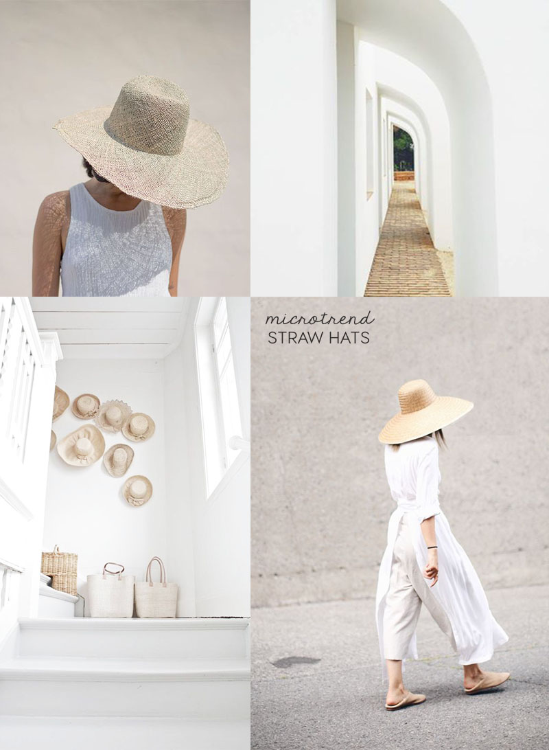 straw hats decor, boho chic interior style, italianbark interior design blog