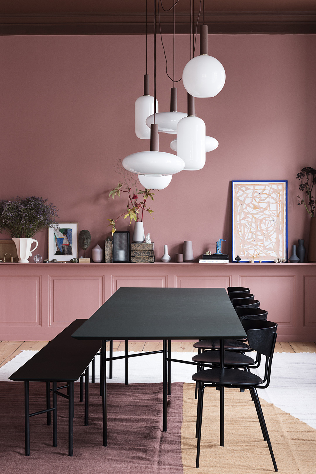 The pink color in the interior: one of the trends of 2019