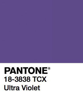 PANTONE 2018 COLOR OF THE YEAR ULTRA VIOLET