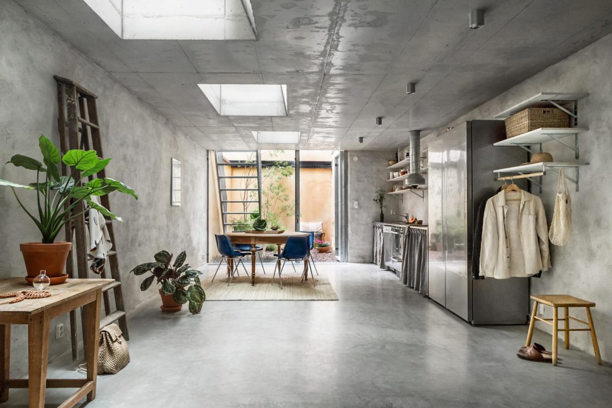 concrete walls interior trends, raw cement walls, scandinavian style interiors, decorate with concrete walls