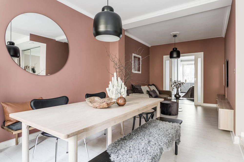 decorate with pink, pink walls, pink interiors, italianbark interior design blog