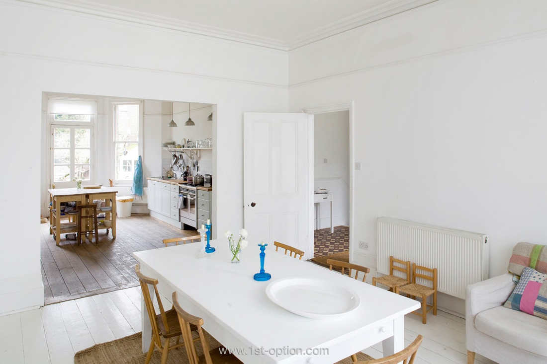 shaker style interior in London, home styling London, shooting property, italianbark interior design blog, total white living room