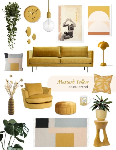 home shopping online mustard yellow decor and furniture