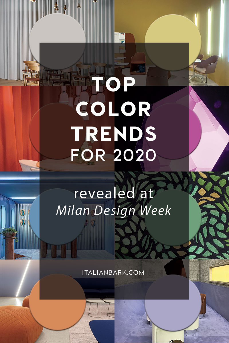 INTERIOR COLOR TRENDS 2020 from Milan Design Week 2019
