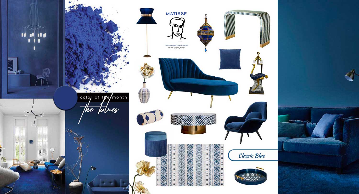 Pantone 2020 Classic Blue Furniture 