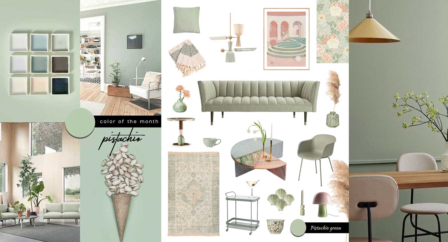A selection of amazing light green furniture furniture and decor to embrace the new wellbeing at home in post covid times